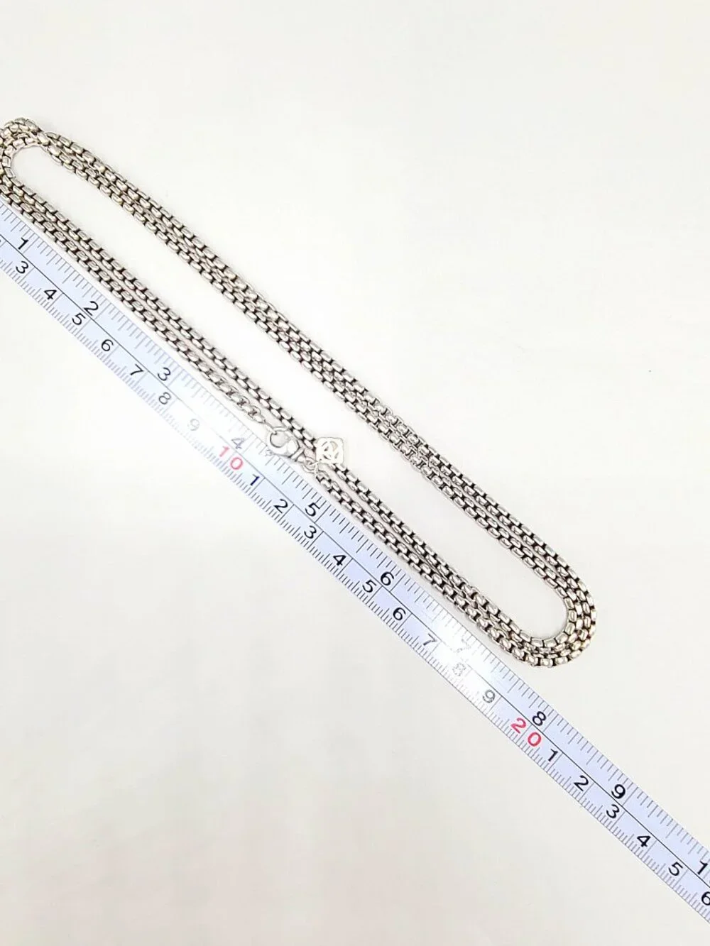 David Yurman Medium Box Chain Necklace w/ 14K Yellow Gold - 3.6mm - 32